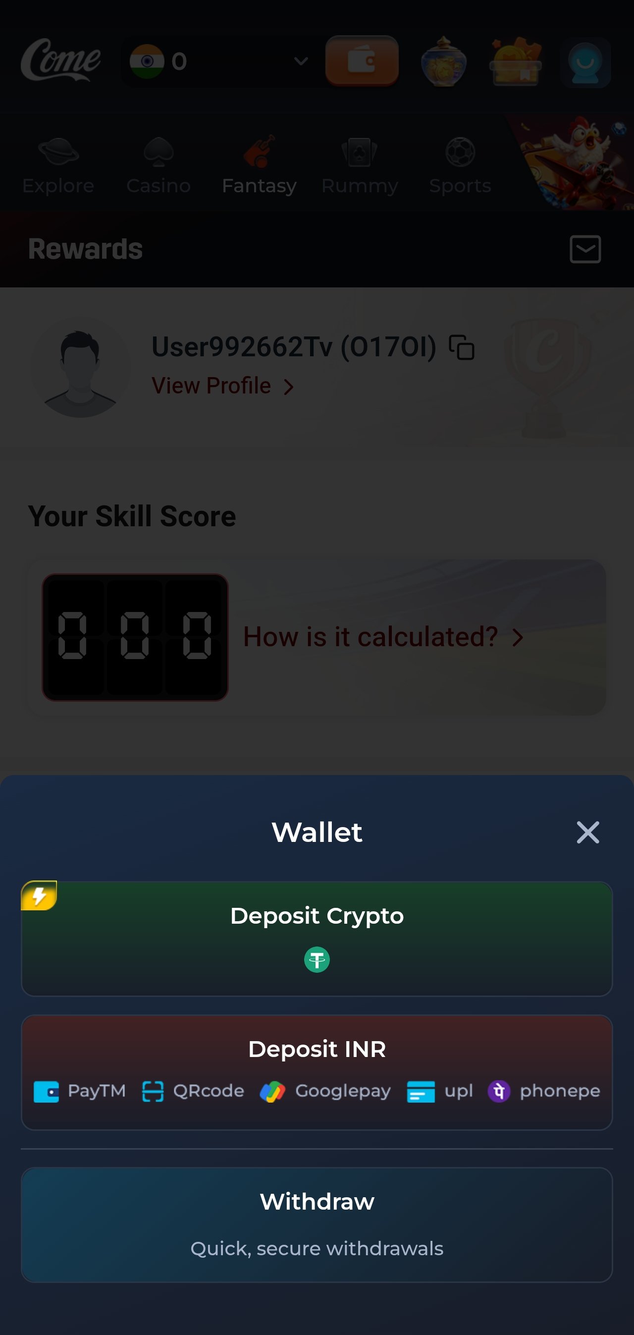 ComeGame app screenshot 7 — Teen Patti